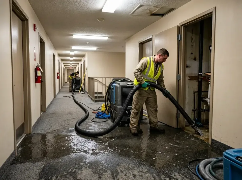 multi-unit-apartment-hallway-f-005 — frequently asked questions, Emergency Burst Pipe Water Extraction & Removal in Fairbury…